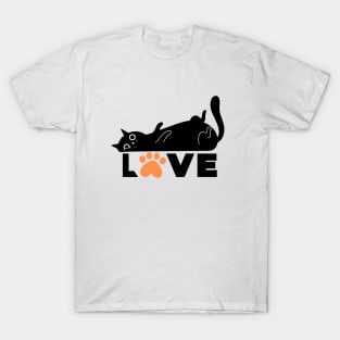 black cat lover T-Shirt